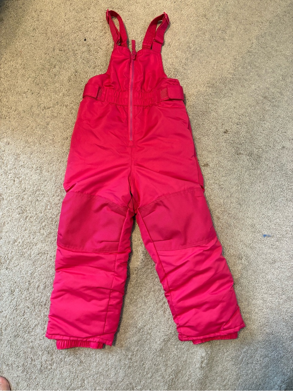 Cat & Jack Bright Pink Kids Snow Overalls